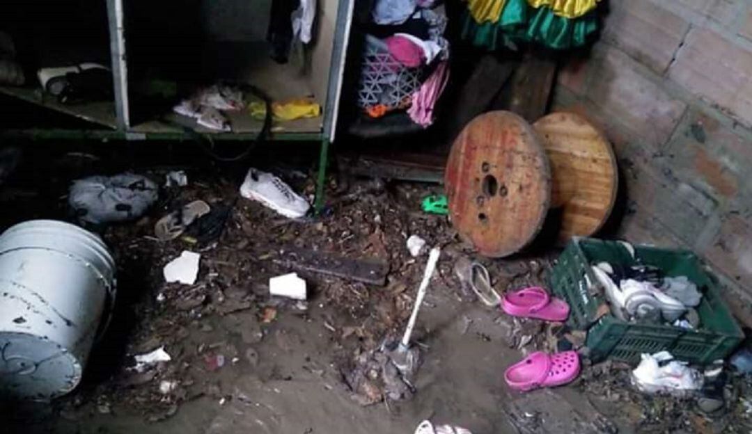 Así queda el cuarto de Dylan tras un aguacero