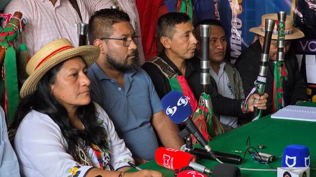 Aida Quilcué. Crédito: Caracol Radio.