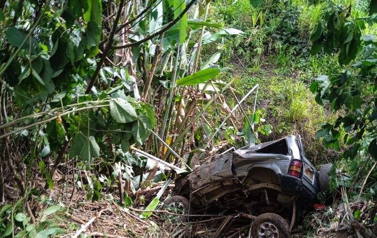 Accidente de tránsito en Andes- foto Bomberos