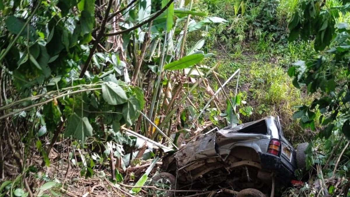 Pareja murió luego de que el carro en que viajaban cayera por un abismo en Andes