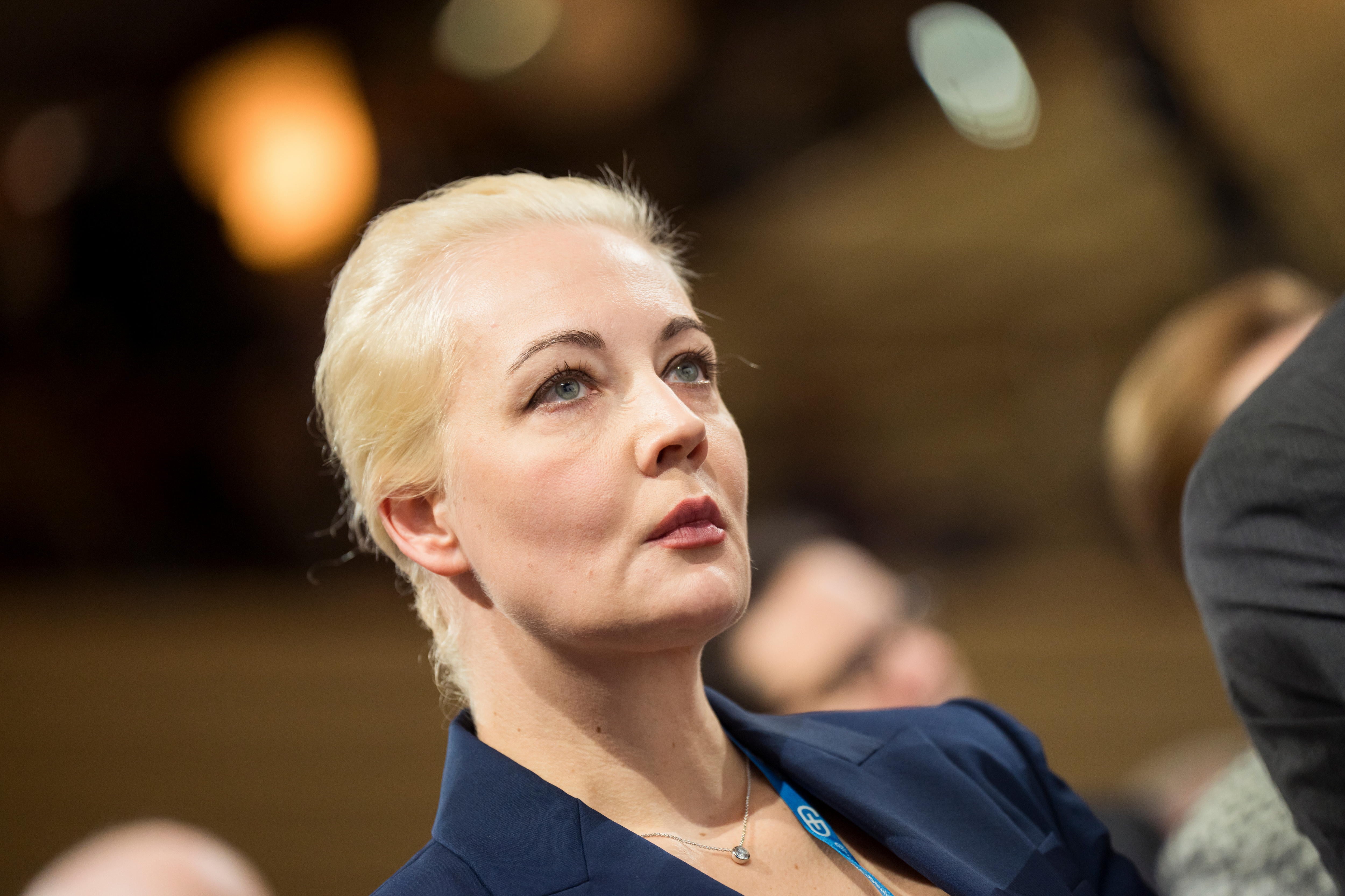 Munich (Germany), 16/02/2024.- A handout photo made available by the Munich Security Conference shows Yulia Navalnaya, wife of late Russian opposition leader Alexei Navalny, attending the 60th Munich Security Conference (MSC) at the 'Bayerischer Hof' hotel in Munich, Germany, 16 February 2024. More than 500 high-level international decision-makers meet at the 60th Munich Security Conference in Munich during their annual meeting from 16 to 18 February 2024 to discuss global security issues. (Alemania, Rusia) EFE/EPA/MARC MUELLER / MSC /HANDOUT HANDOUT HANDOUT EDITORIAL USE ONLY/NO SALES HANDOUT EDITORIAL USE ONLY/NO SALES HANDOUT EDITORIAL USE ONLY/NO SALES