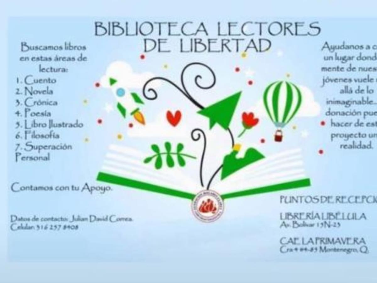 “Biblioteca Lectores de Libertad”, iniciativa para menores infractores en el Quindío