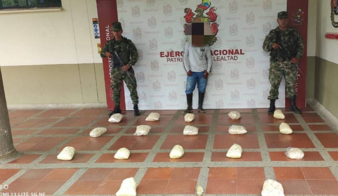 Foto: Ejército Nacional incautación de base de coca