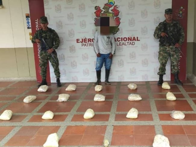 Foto: Ejército Nacional incautación de base de coca