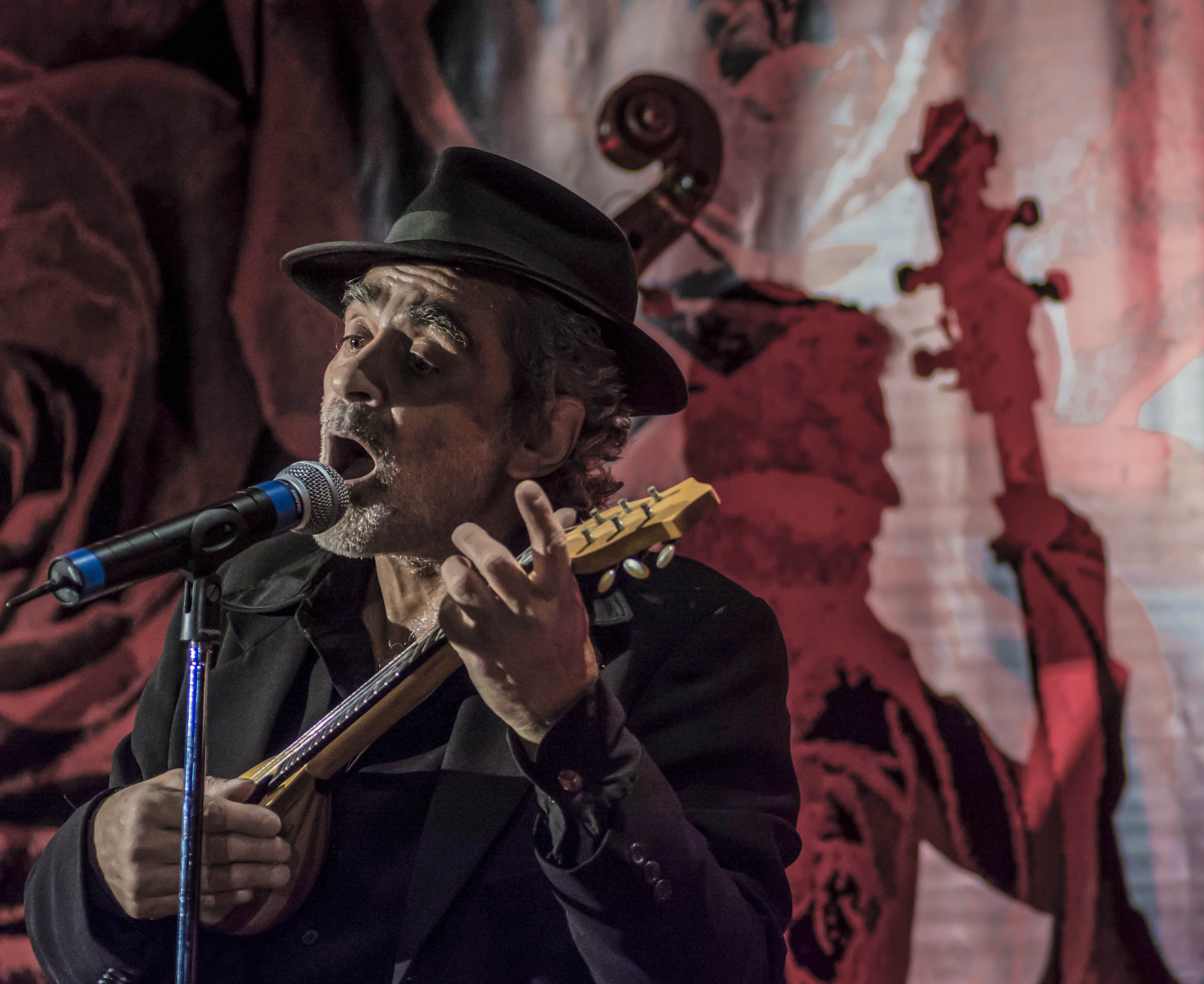 HOTEL PALATINO, ROMA, ITALIA, ITALY - 2017/04/08: Daniel Melingo "Anda Tour 2017" performs live at Hotel Palatino in Rome, Italy. (Photo by Fabrizio Sodani/Pacific Press/LightRocket via Getty Images)