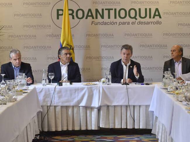Presidente Juan Manuel Santos reunido con empresarios de Antioquia
