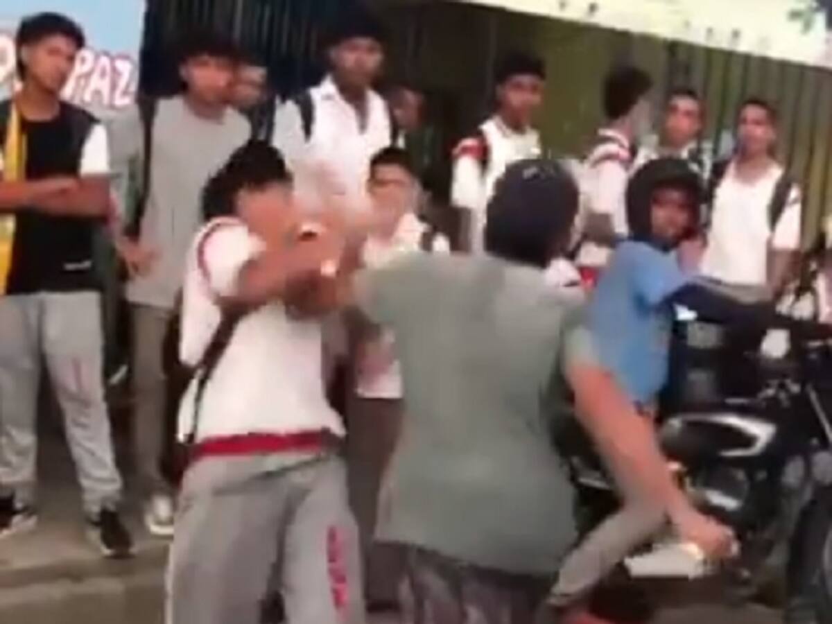 Con cuchillo delincuente intimida a estudiante en las afueras de un colegio en Cartagena