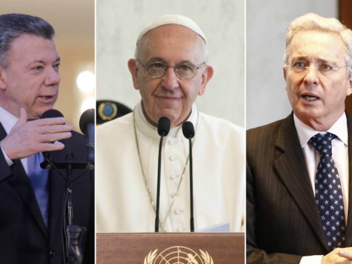 El papa mediaría para reconciliar a Santos y Uribe