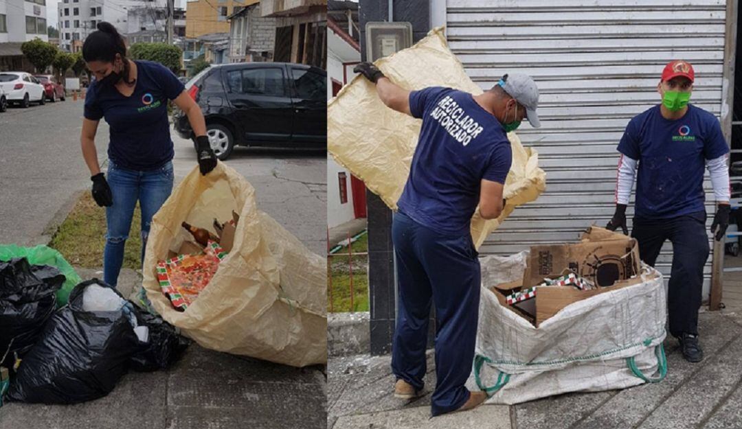 Proceso de recuperación de reciclaje de los asociados