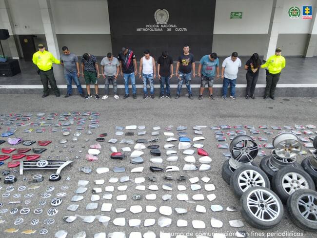 Grupo delincuencial "Los Repetidos" capturados en Cúcuta / Foto: Fiscalía General de la Nación