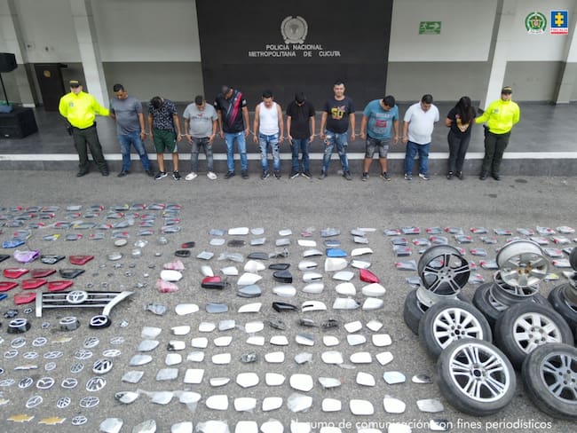 Grupo delincuencial "Los Repetidos" capturados en Cúcuta / Foto: Fiscalía General de la Nación