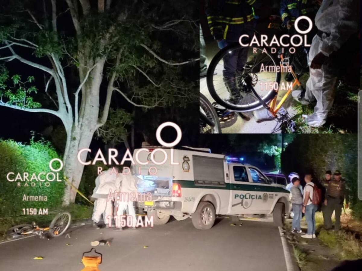 Ciclista murió tras ser arrollado por vehículo fantasma en Armenia -Pueblo Tapao