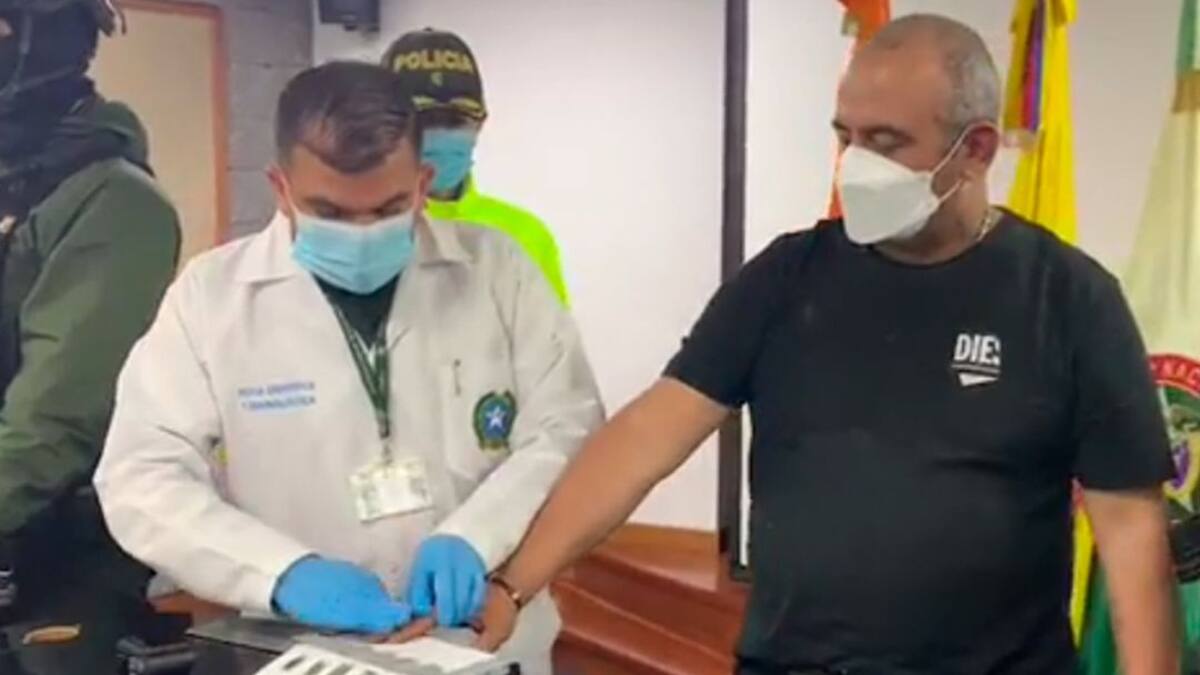 El capturado alias 'Otoniel' ya está en Bogotá