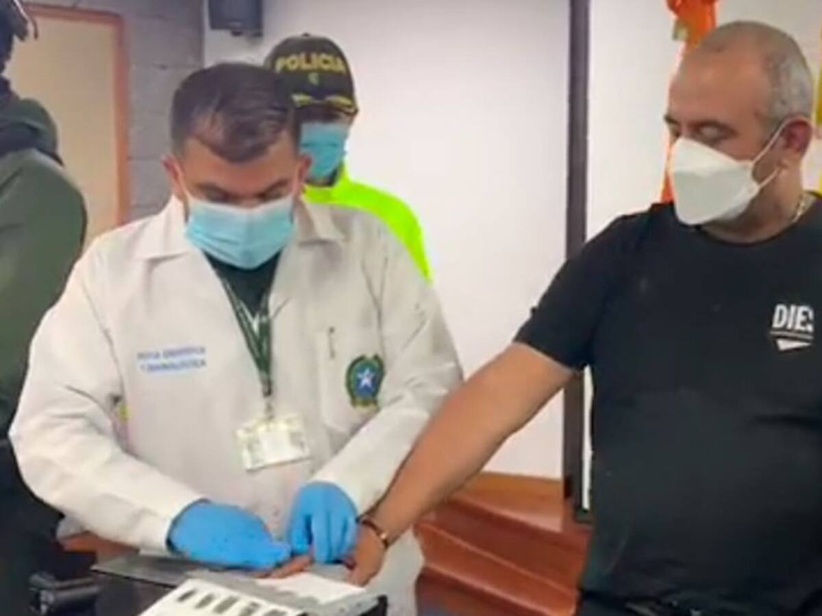 El capturado alias 'Otoniel' ya está en Bogotá