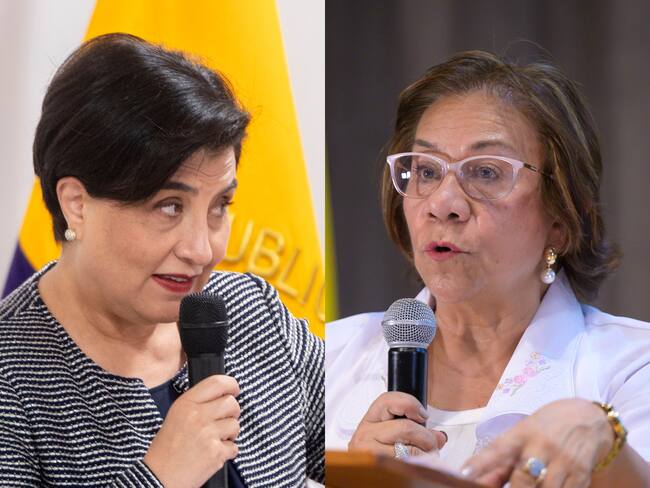 La canciller de Ecuador, Gabriela Sommerfeld (i) y de Colombia, Rosa Yolanda Villavicencio (d) definirán el 12 de agosto la agenda que revisarán Gustavo Petro, Daniel Noboa y sus gabinetes en el próximo encuentro de alto nivel.
(Foto: Caracol Radio / Cortesía)