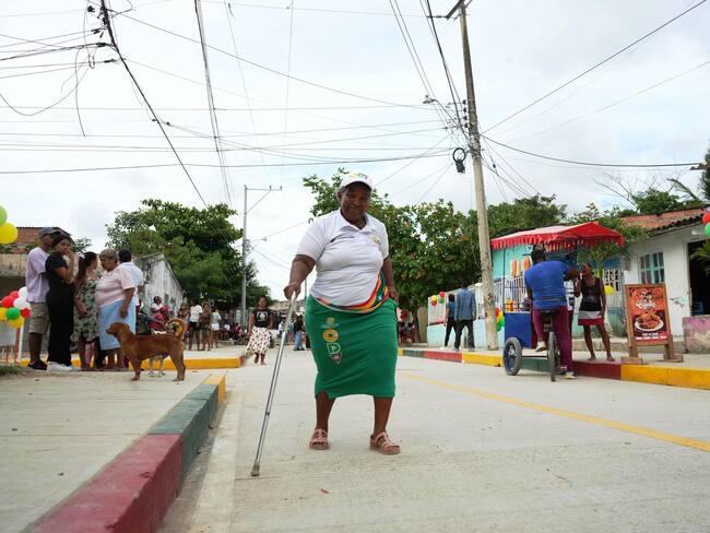 80 adultos mayores cuentan con calles nuevas para llegar al Centro de Vida de El Pozón