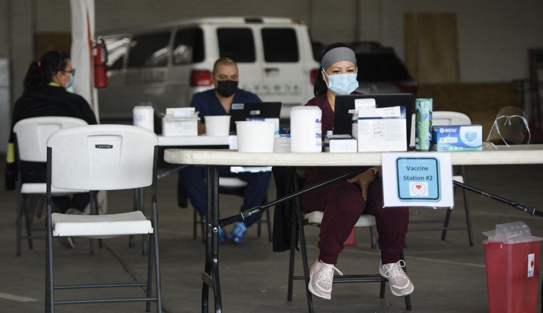 Puesto de vacunación en Florida