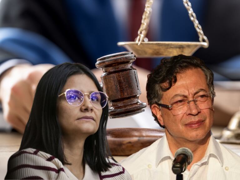 Imagen de referencia | Angie Rodríguez: Foto suministrada / Gustavo Petro y Juez dando una sentencia: Getty Images.