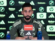 Álvaro Arbeloa, DT del Real Madrid, en la rueda de prensa previa al Clásico. (Photo By Dennis Agyeman/Europa Press via Getty Images)