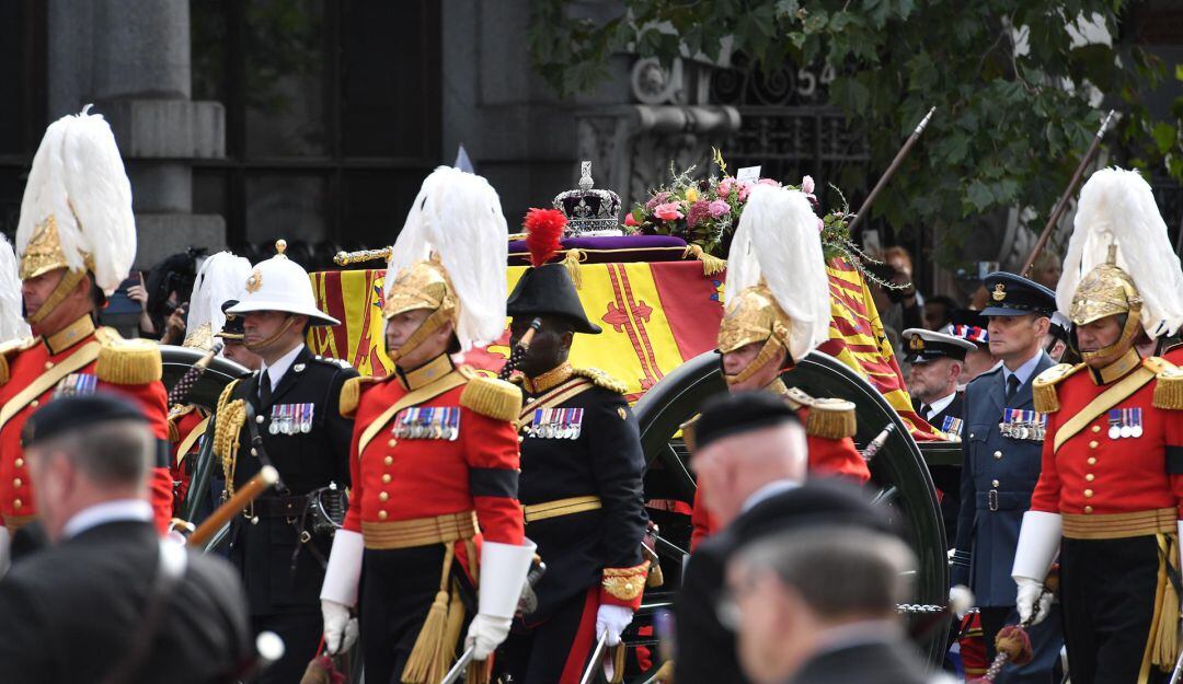 La procesión fúnebre estatal de la reina Isabel II en Londres, Gran Bretaña, el 19 de septiembre de 2022.