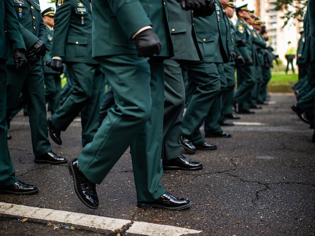 Oficiales del Ejército. (Photo by Sebastian Barros/NurPhoto via Getty Images)