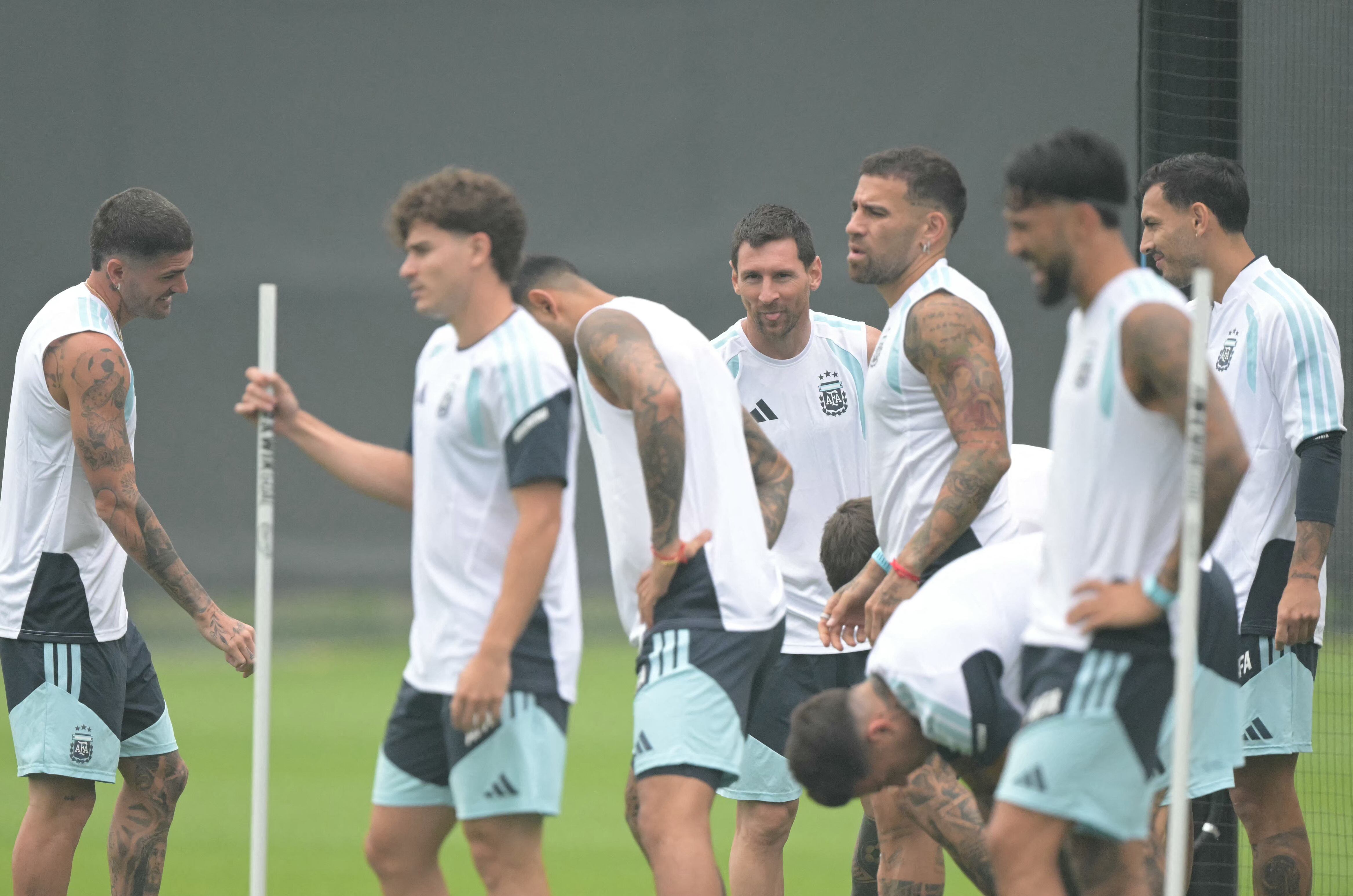 Entrenamiento Argentina. Foto: AFP