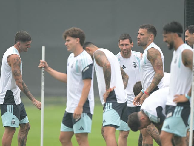 Entrenamiento Argentina. Foto: AFP