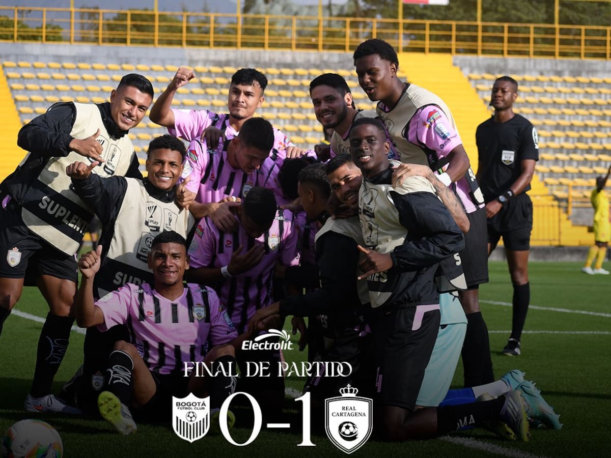 Real Cartagena venció en la altura: se impuso 1-0 ante Bogotá en el estadio de Techo