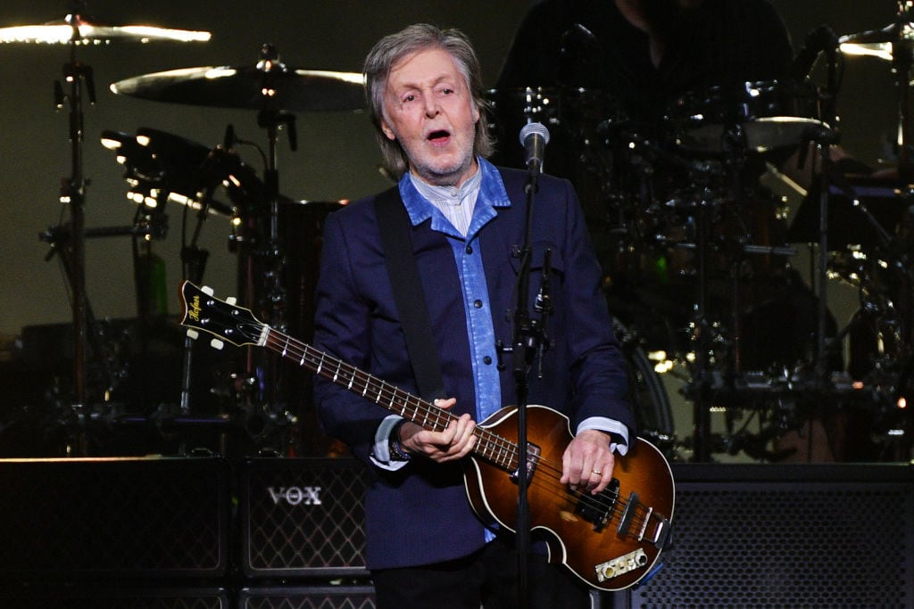 LONDON, ENGLAND - DECEMBER 18: Sir Paul McCartney performs at The O2 Arena during his 'Got Back' world tour on December 18, 2024 in London, England. (Photo by Jim Dyson/Getty Images)