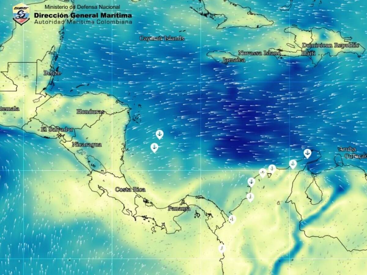 El resto de la semana se presentarán fuertes vientos y aumento del oleaje en el Mar Caribe