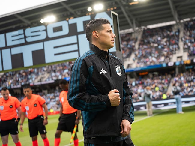 ST PAUL, MINNESOTA - APRIL 25: James Rodriguez #10 of Minnesota United FC reacts prior to the MLS match between Minnesota United FC and Los Angeles Football Club at Allianz Field on April 25, 2026 in St Paul, Minnesota. (Photo by Stephen Maturen/MLS via Getty Images)
