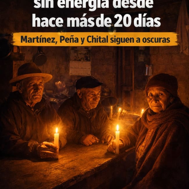 Habitantes de Martínez, Peña y Chital aseguran que la falla no ha sido atendida por la empresa