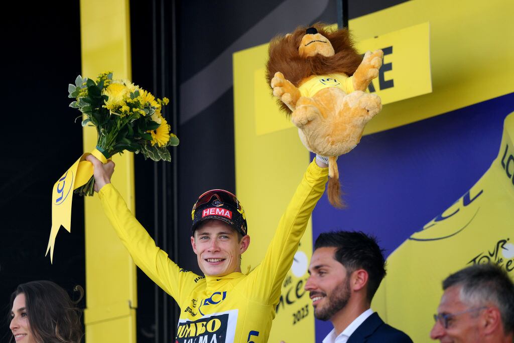 Jonas Vingegaard es líder del Tour de Francia 2023 . Foto: David Ramos/Getty Images.