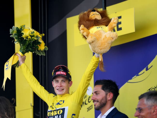 Jonas Vingegaard es líder del Tour de Francia 2023 . Foto: David Ramos/Getty Images.