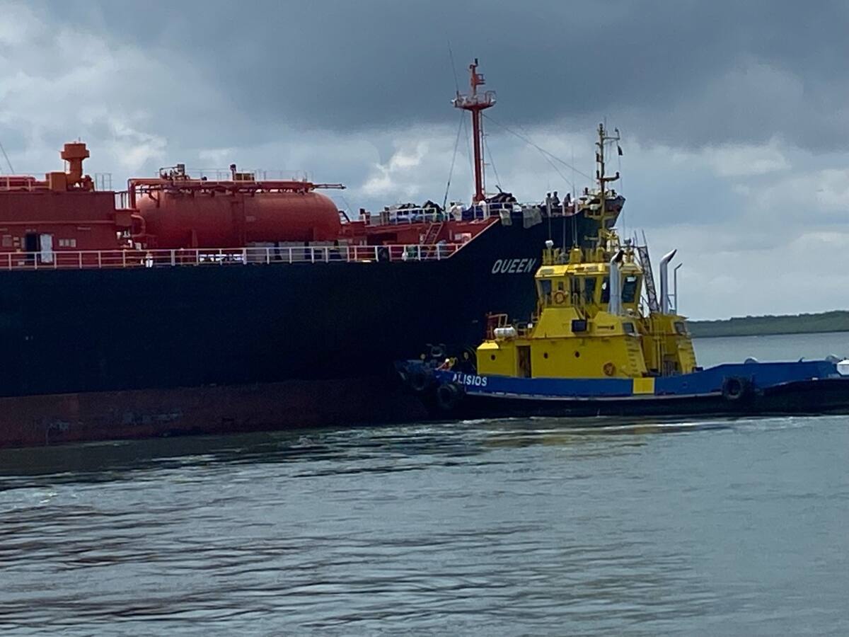 Llegó Buque con 2.550 toneladas de GLP a Tumaco