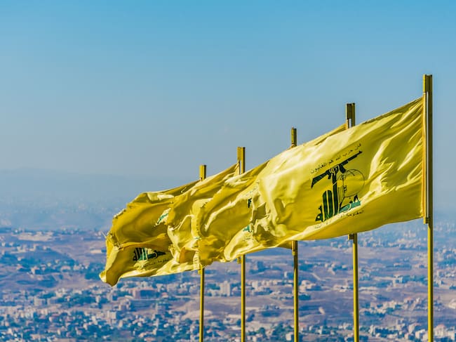 Bandera de Hezbolá. I Foto: Getty Images.