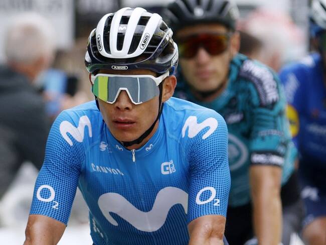 Miguel Angel López en la priemra etapa del Tour de Francia