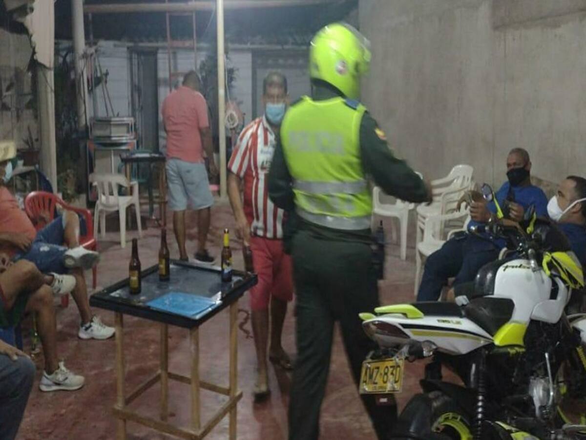 Policía apagó 46 fiestas en municipios del Atlántico en el fin de semana