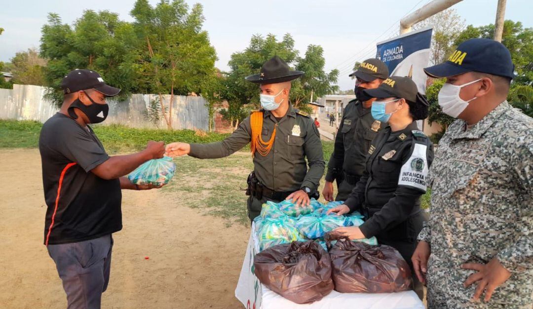 La actividad se realizó en el barrio Los Laureles del municipio de El Carmen de Bolívar
