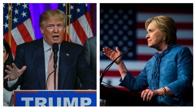 Hillary Clinton y Donald Trump, candidatos a la presidencia de los Estados Unidos. Foto: Agencia EFE