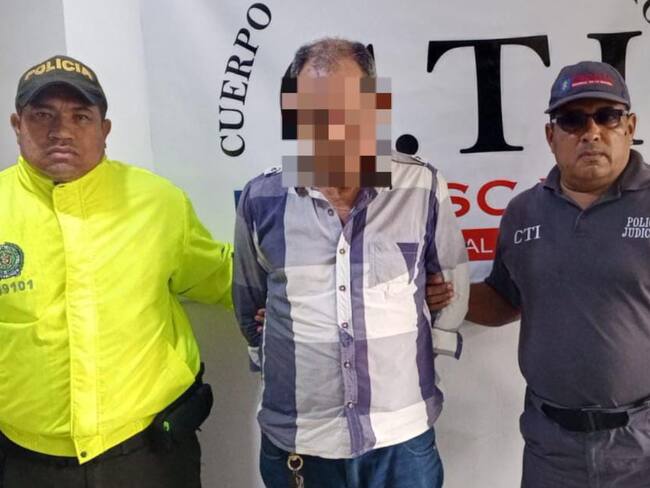 Capturado al ser señalado de abuso de dos menores./ Foto: Policía del Atlántico