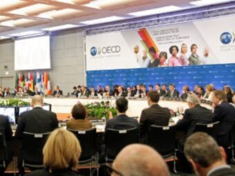El mandatario resaltó la importancia de la inclusión de Colombia en la organización. Foto: oecd.org