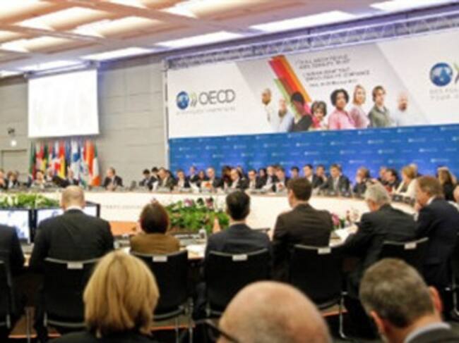 El mandatario resaltó la importancia de la inclusión de Colombia en la organización. Foto: oecd.org