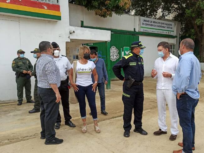 Visita del ministro de Justicia, Wilson Ruiz en Barranquilla