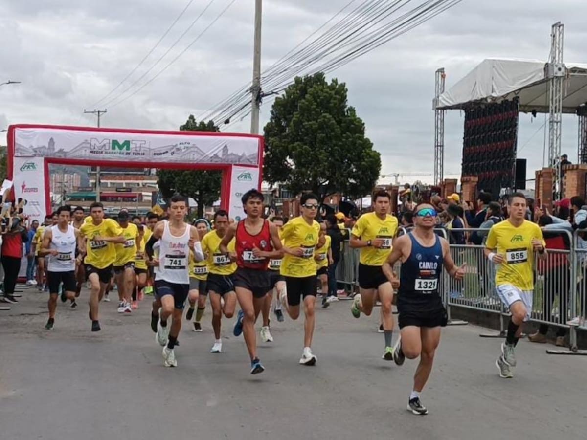 Tunja vibró con la Media Maratón