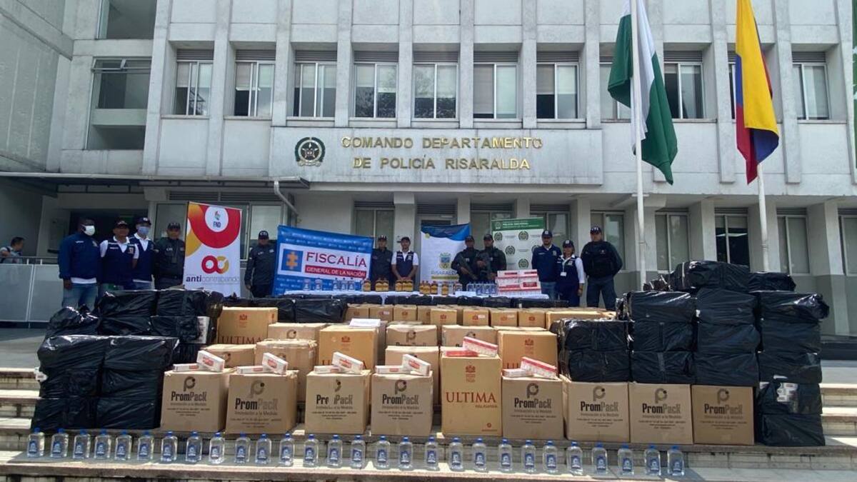 Cerca de 67.000 cajetillas de cigarrillos se incautaron en Risaralda durante el cuatrienio