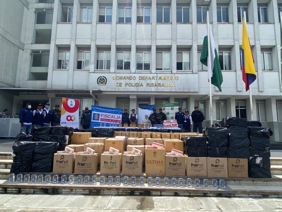 Cerca de 67.000 cajetillas de cigarrillos se incautaron en Risaralda durante el cuatrienio