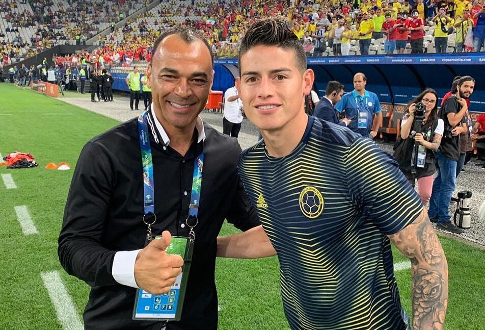 Cafú y James Rodríguez / Instagram: Cafu2