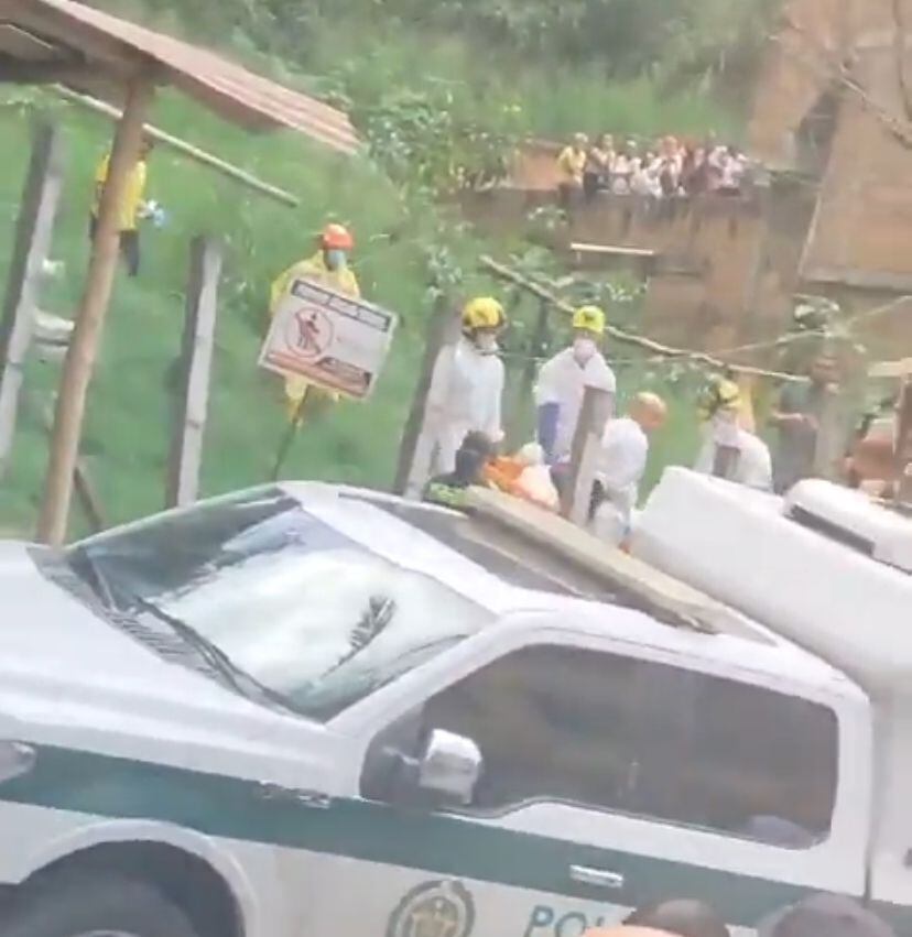 Hallazgo de cuerpo en estado de descomposición en Belén. Tomado de : FmExtrema