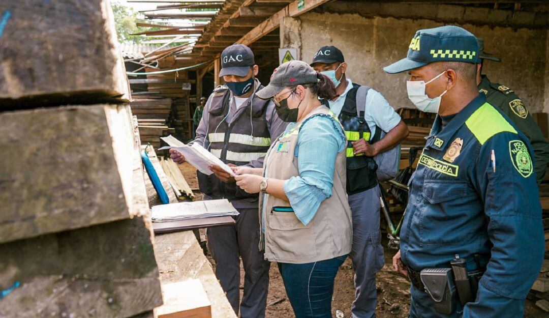 Así mismo fueron intervenidas dos empresas forestales en las cuales se halló evidencia de que no estaban cumpliendo con la normatividad ambiental
